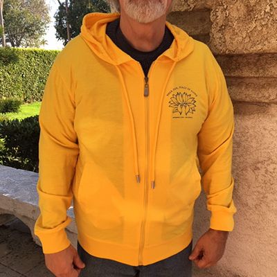 yellow zip sweatshirt